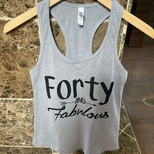Tank Top ‘Forty and Fabulous’ Size S